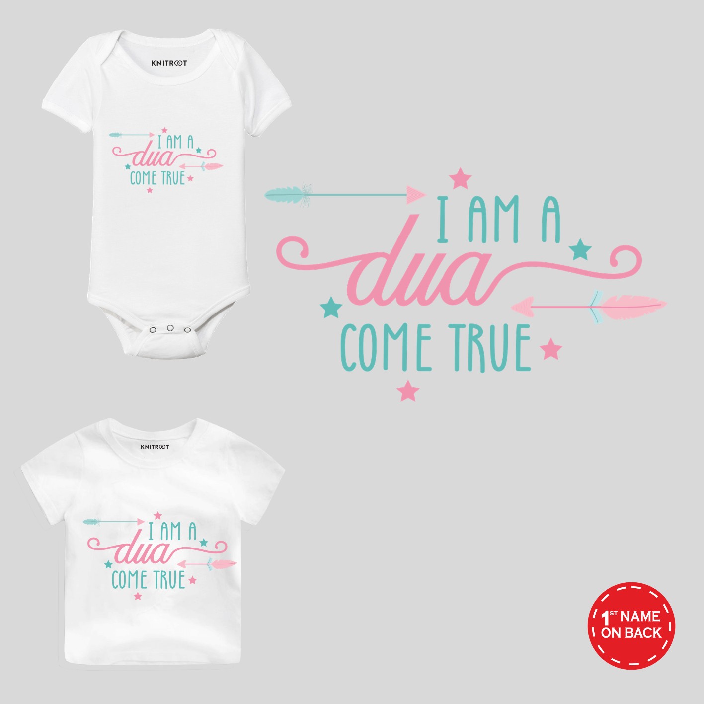 i am a dua white onesie tshirt ramazan eid mubarak wishes