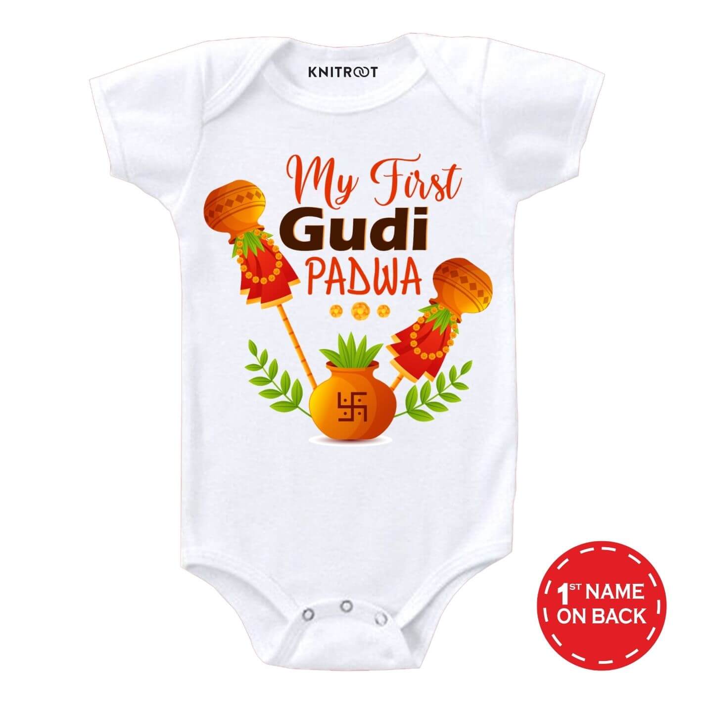 my first gudipadwa onesie for baby born