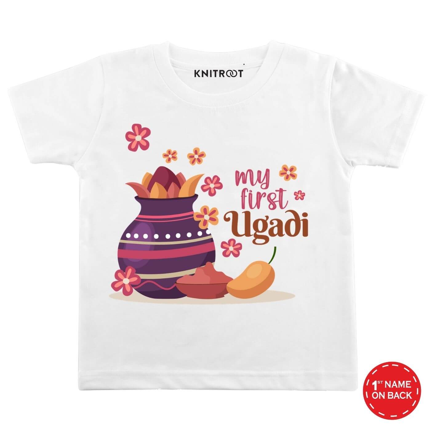 my first ugadi t shirt for kids