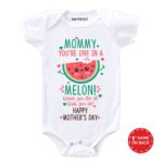 happy mothers day onesie and tees watermelon design