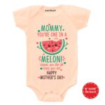 happy mothers day onesie and tees watermelon design