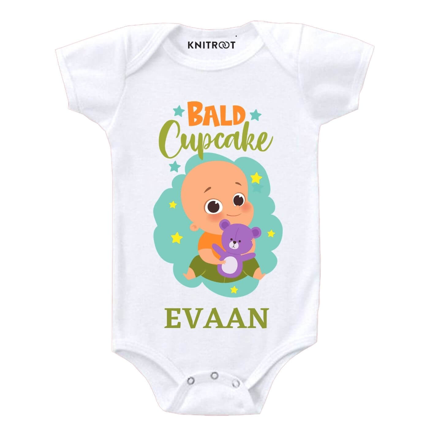 Bald Cupcake Baby Outfit