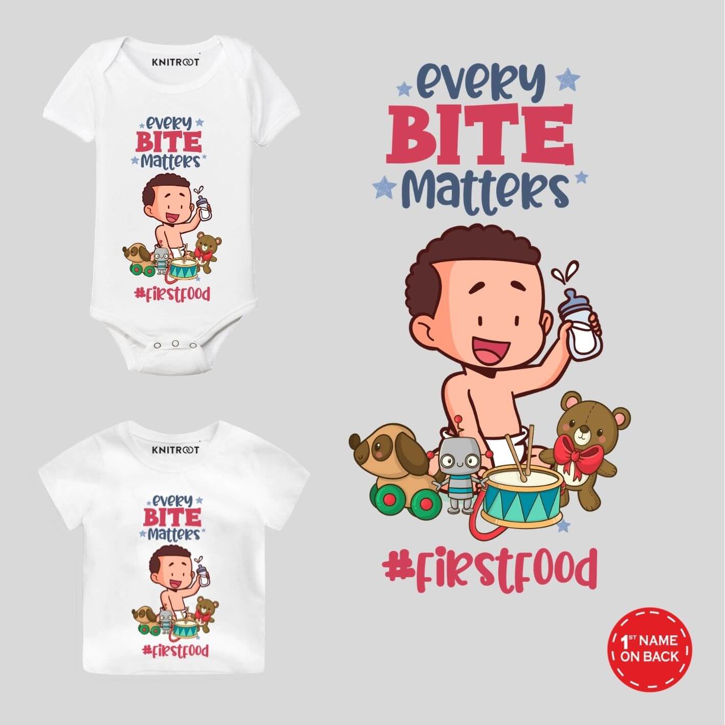 Every Bite Baby Outfit custom baby outfit