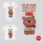 first fathers day baby t shirt