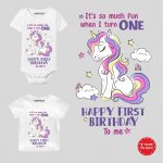 baby first birthday unicorn outfit