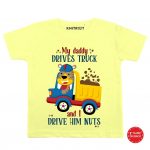 Daddy Drives Truck Baby Outfit