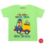 Daddy Drives Truck Baby Outfit