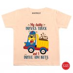 Daddy Drives Truck Baby Outfit