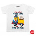 Daddy Drives Truck Baby Outfit
