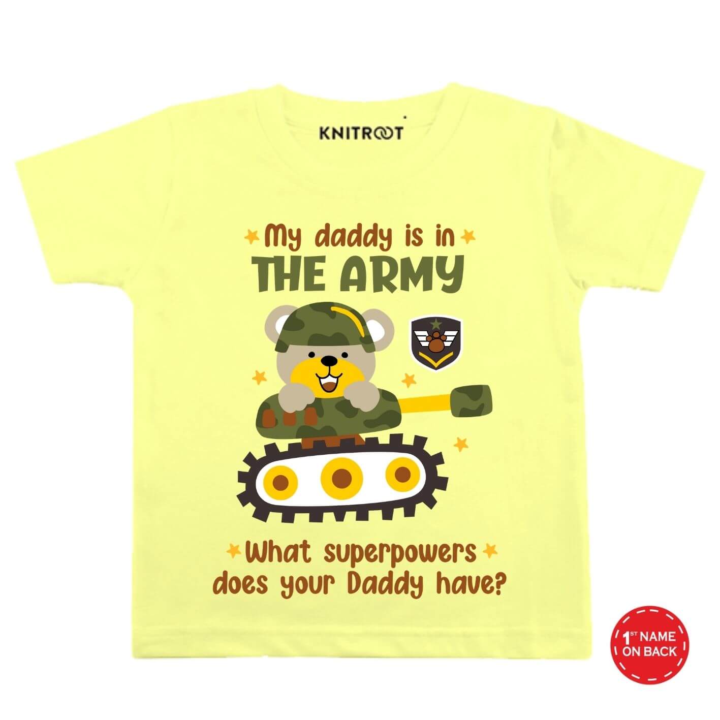 Daddy is in Army Kids Outfit