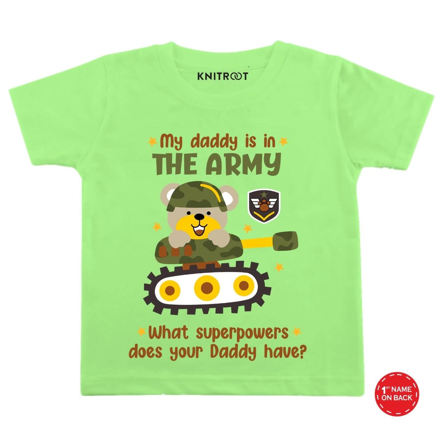 Daddy is in Army Kids Outfit