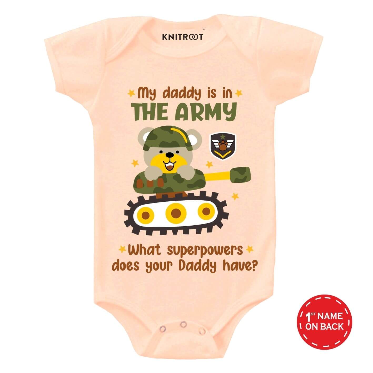 Daddy is in Army Kids Outfit
