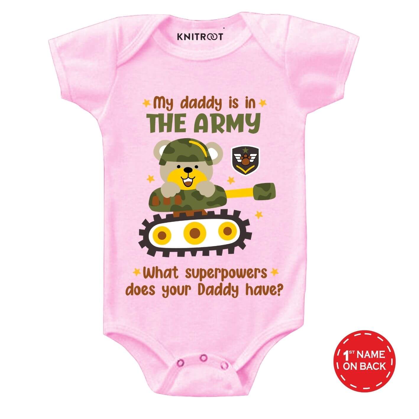 Daddy is in Army Kids Outfit