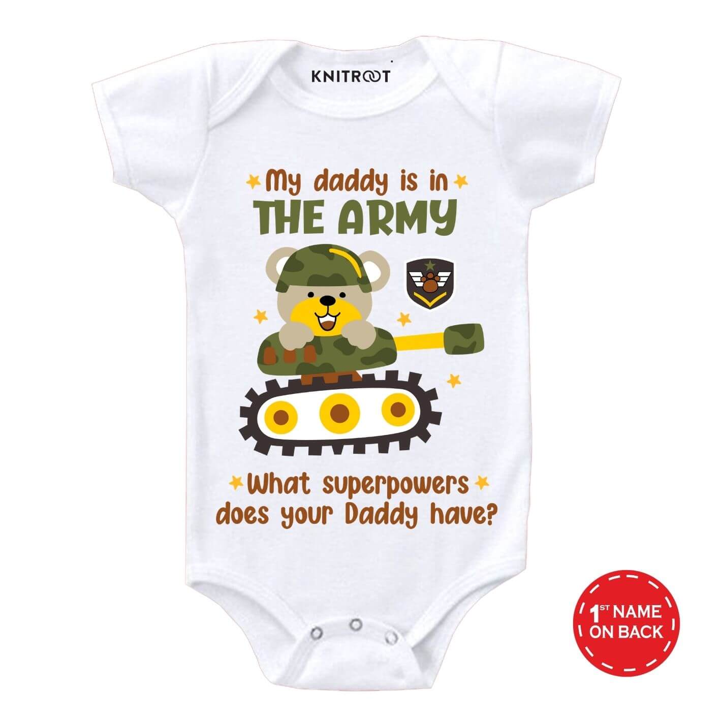 Daddy is in Army Kids Outfit