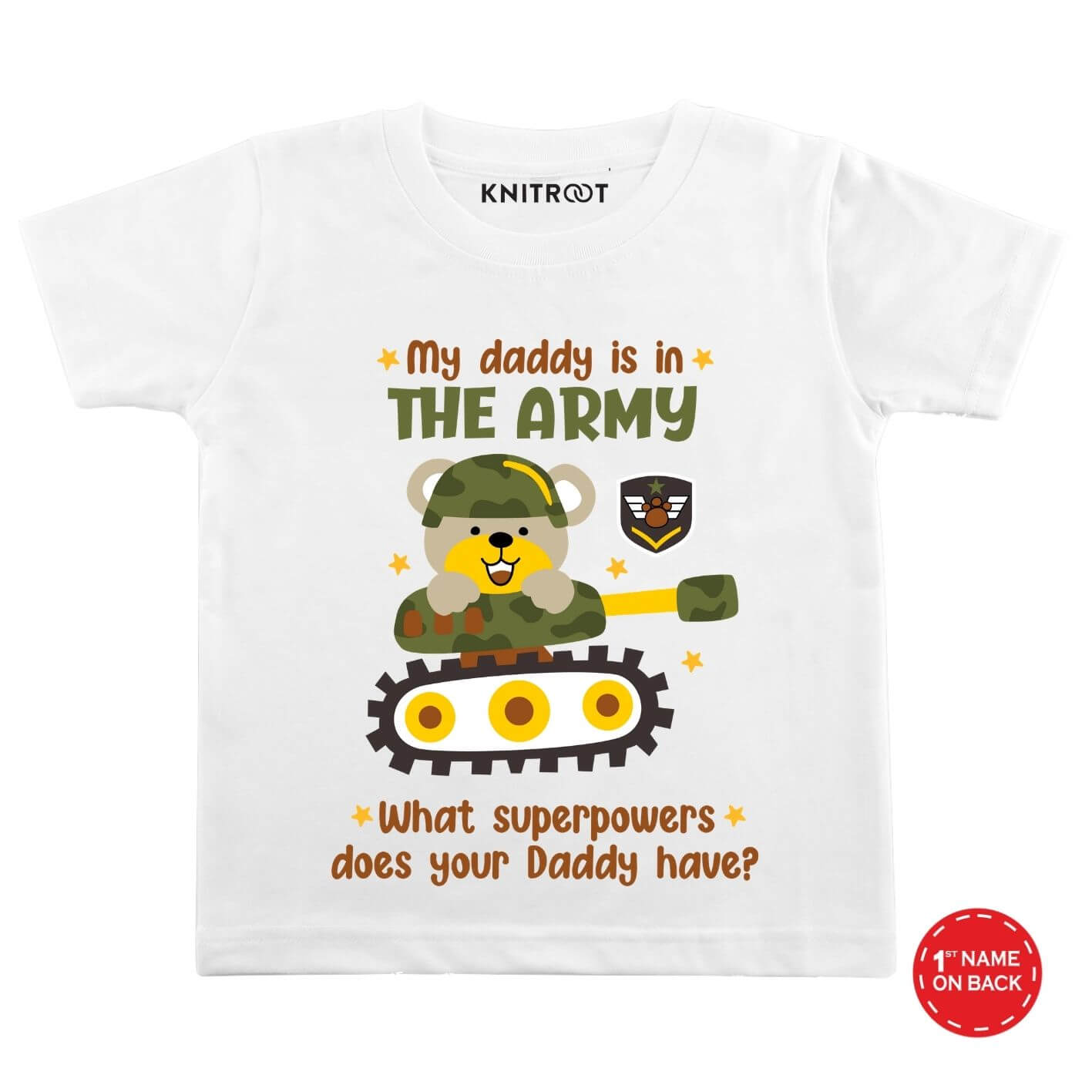 Daddy is in Army Kids Outfit