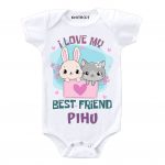 Love my Friend Baby Outfit