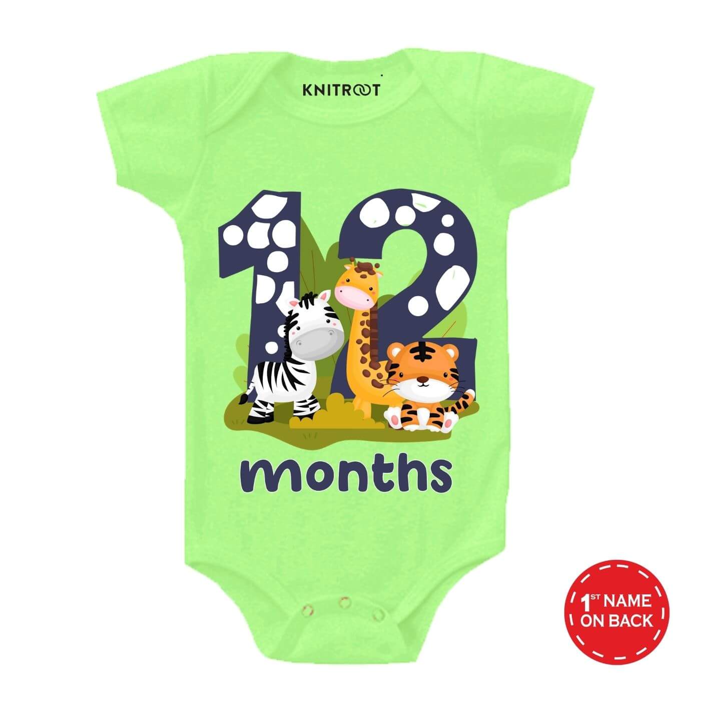 Three Animal Theme 12 Month Birthday