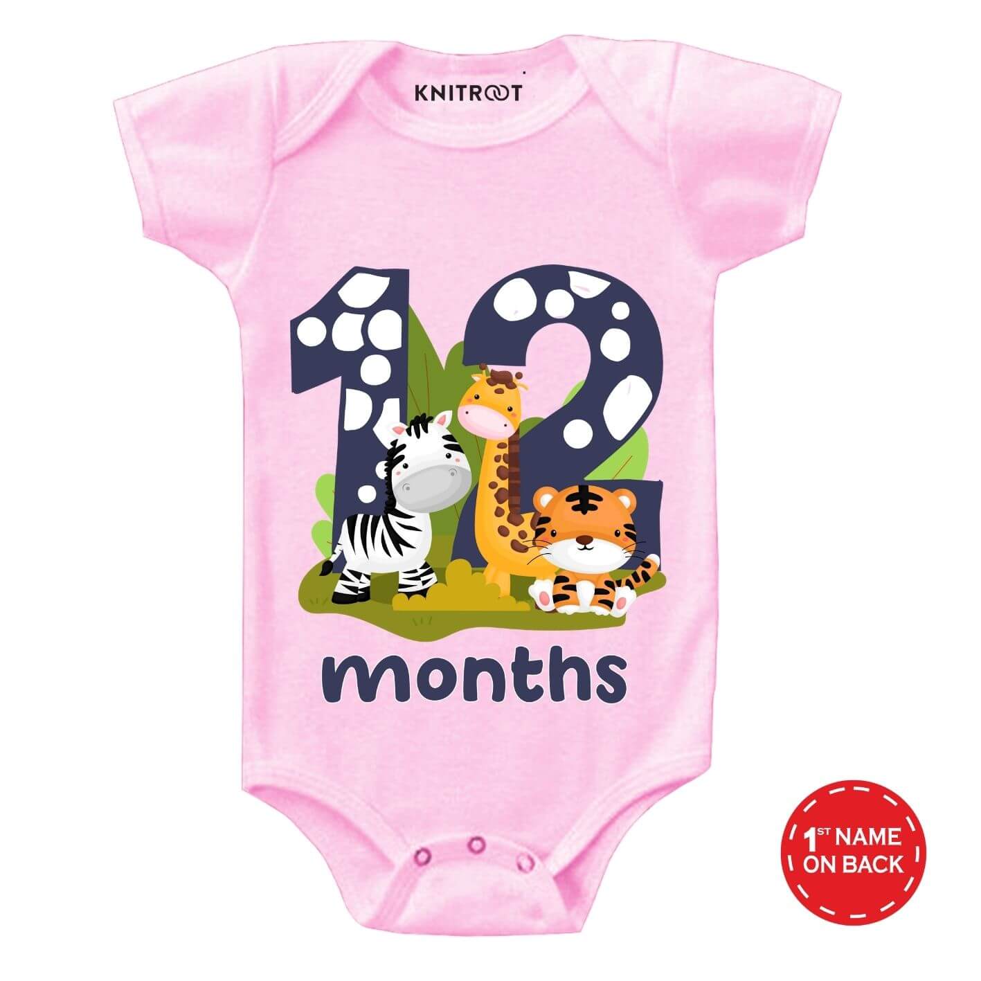 Three Animal Theme 12 Month Birthday