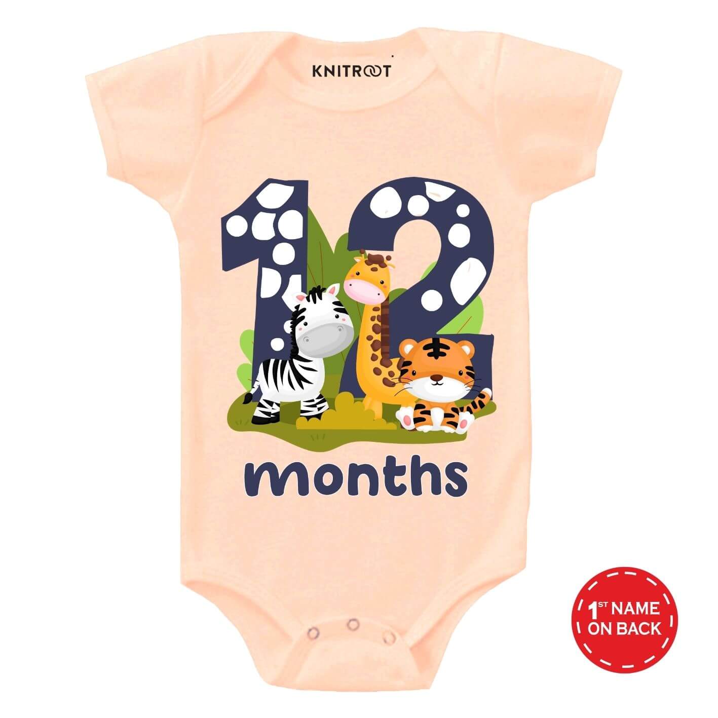 Three Animal Theme 12 Month Birthday