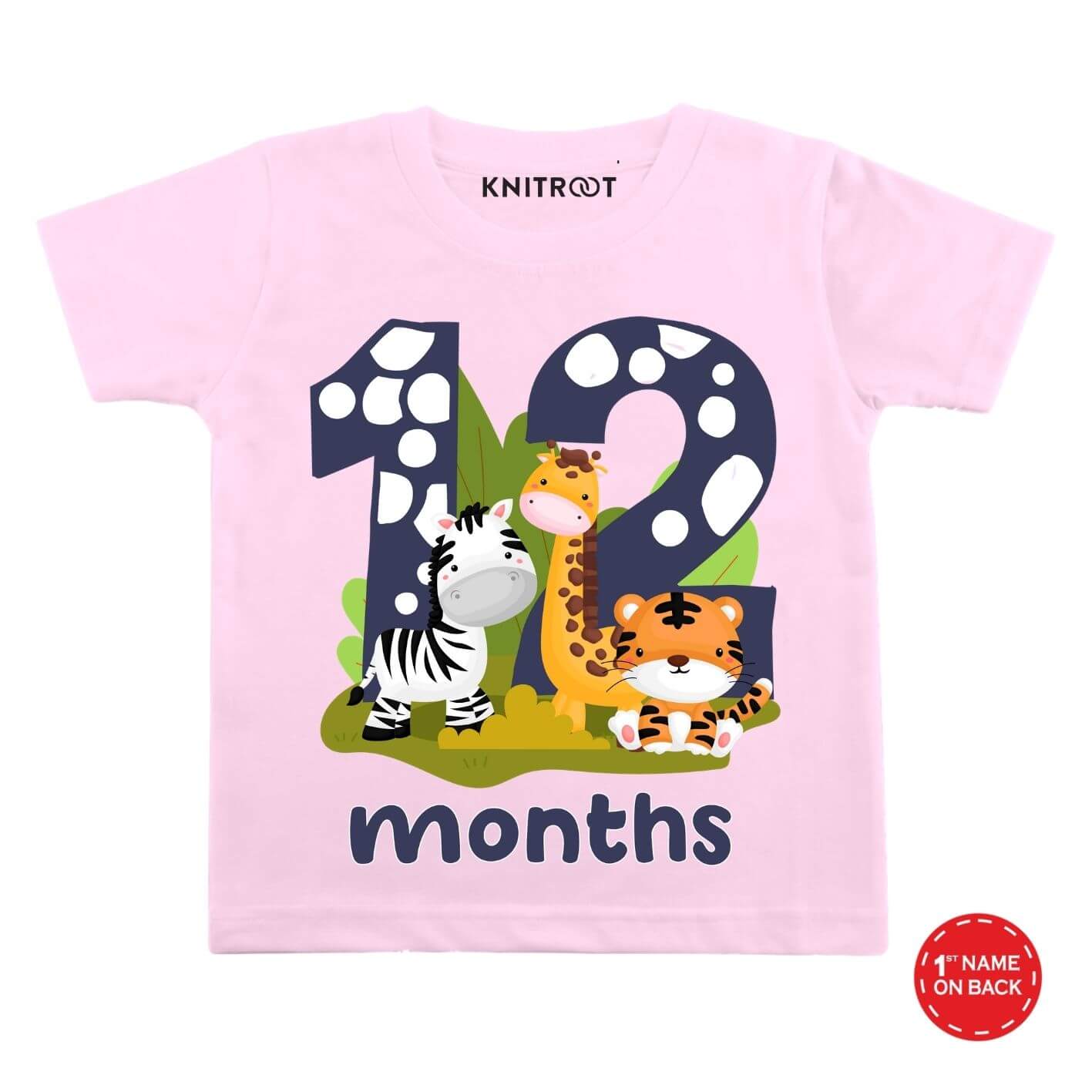 Three Animal Theme 12 Month Birthday