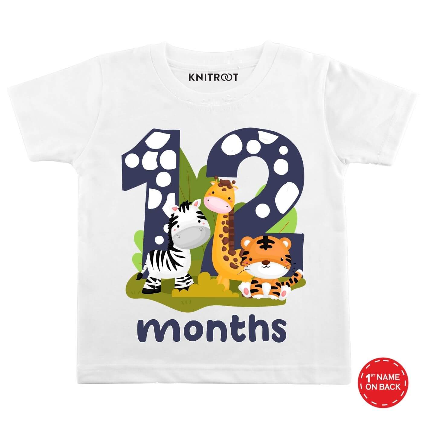 Three Animal Theme 12 Month Birthday