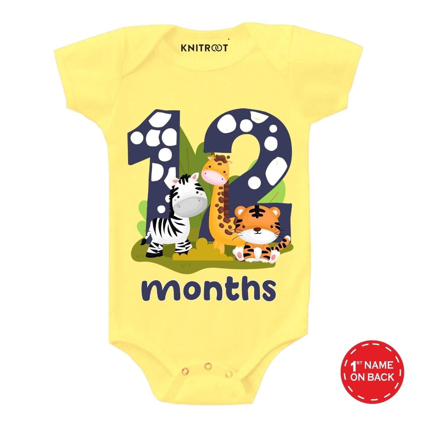 Three Animal Theme 12 Month Birthday