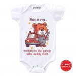 Working in Garage Baby Outfit