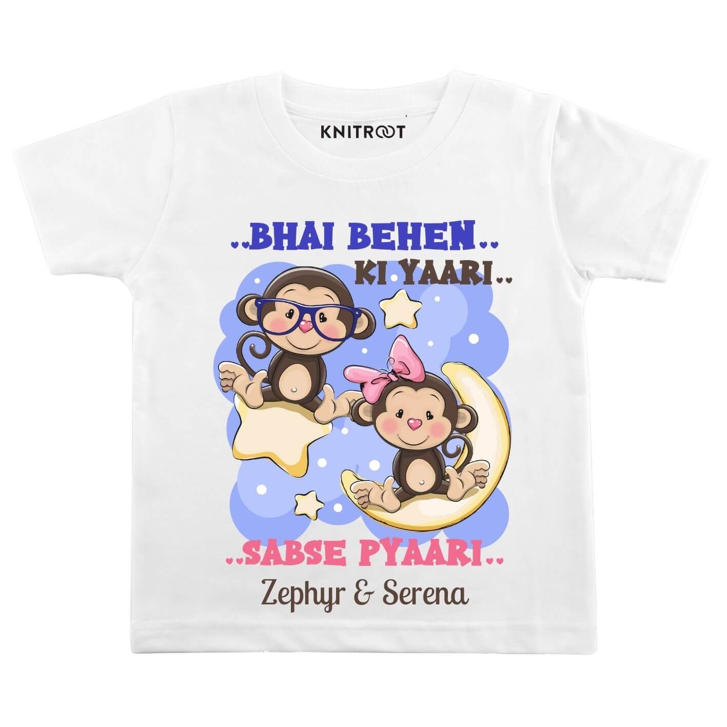Bhai Behen Onesie & Tshirt