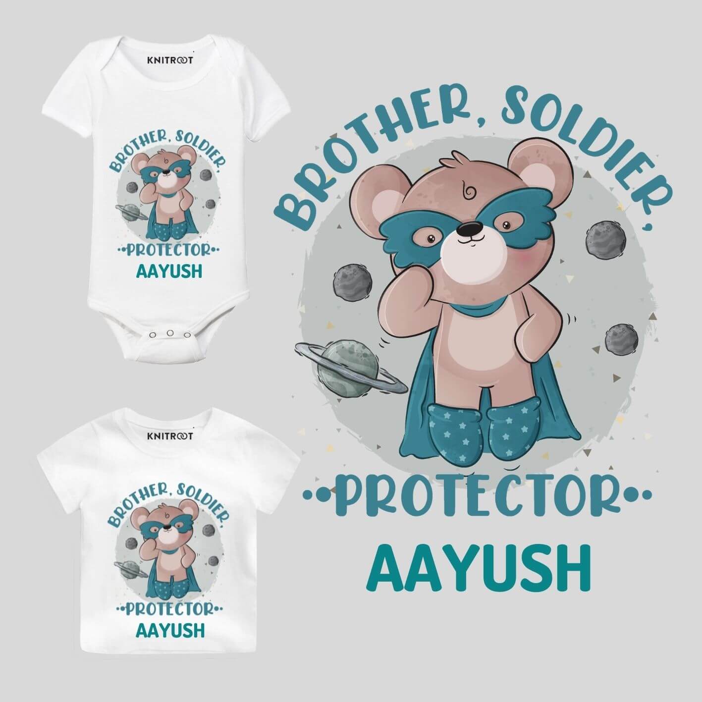 Brother Soldier Baby Outfit rakhi special gift for brother