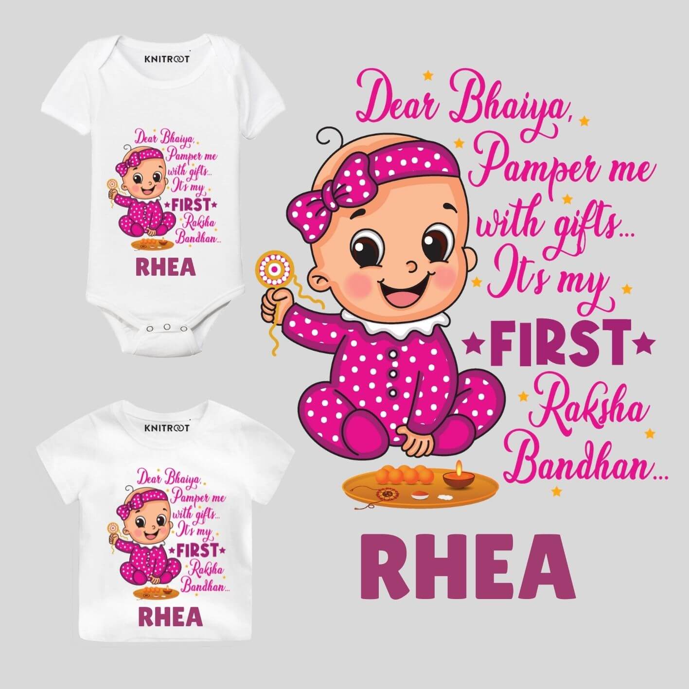 First Raksha Bandhan sibling t shirt