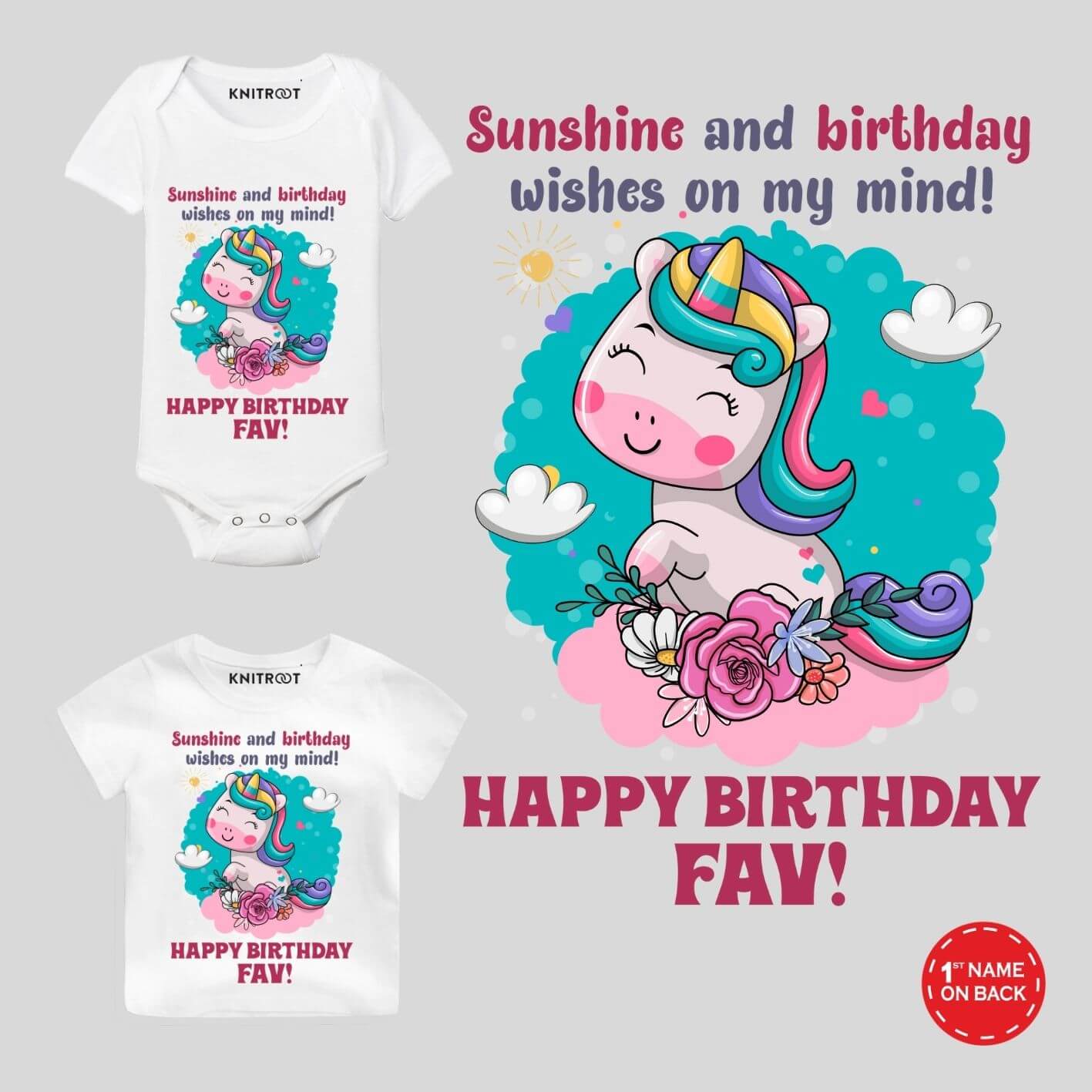 Sunshine Onesie & Tshirt unicorn t shirt