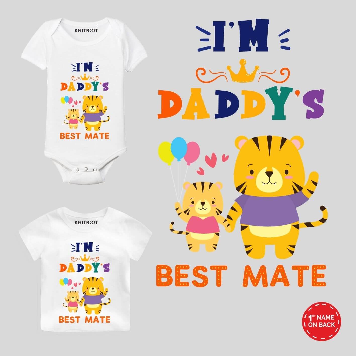 Daddy's Best Mate Bear Wear my dad rocks t shirt