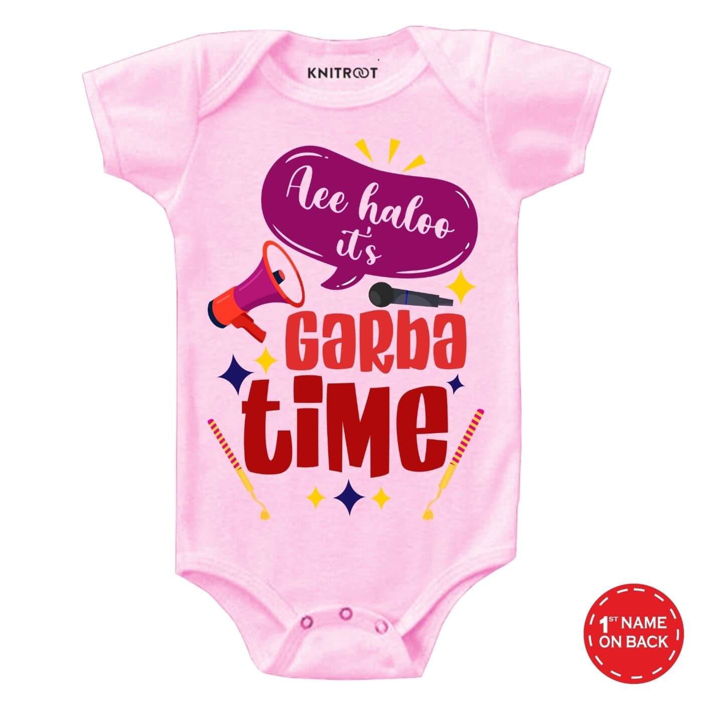 Garba Time Onesie & Tshirt pi r