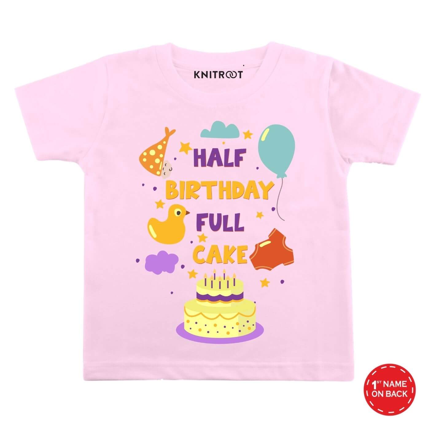 Half Birthday Full Cake pi t