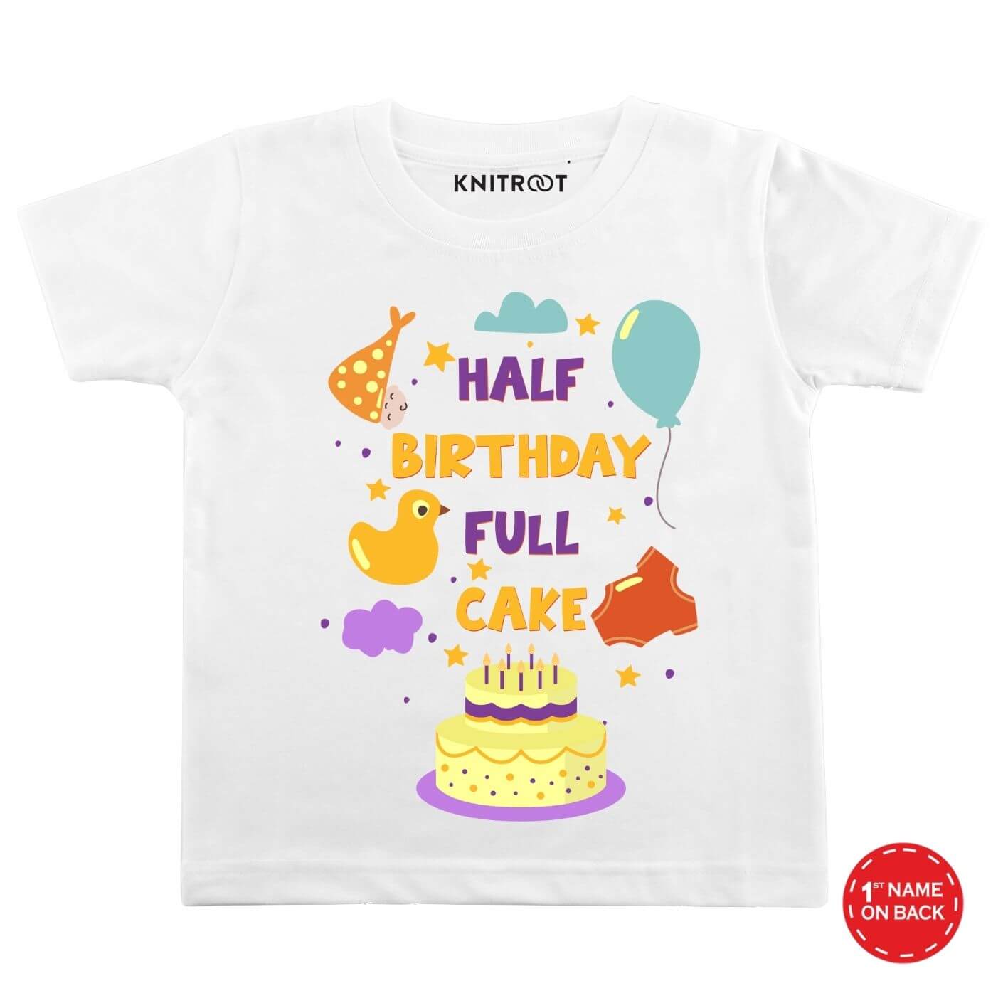 Half Birthday Full Cake w t