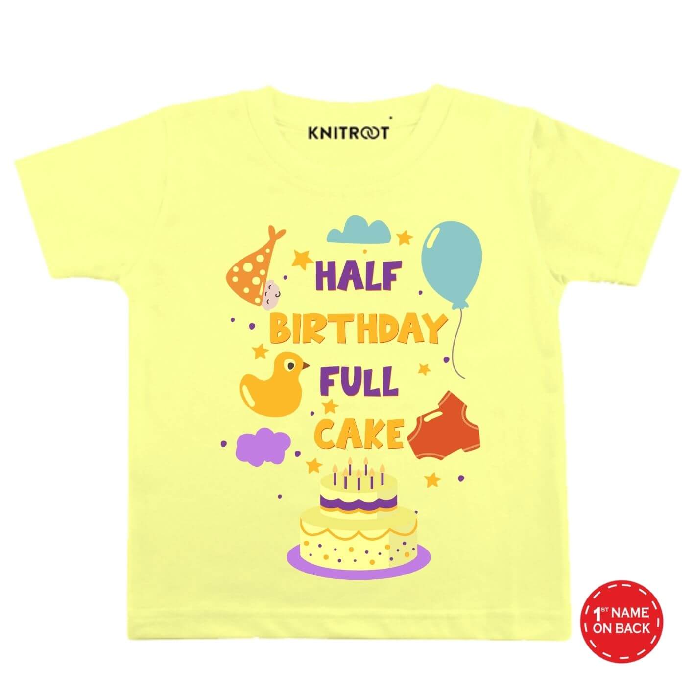 Half Birthday Full Cake y t Half Birthday Full Cake