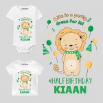 half birthday t-shirt for baby girl