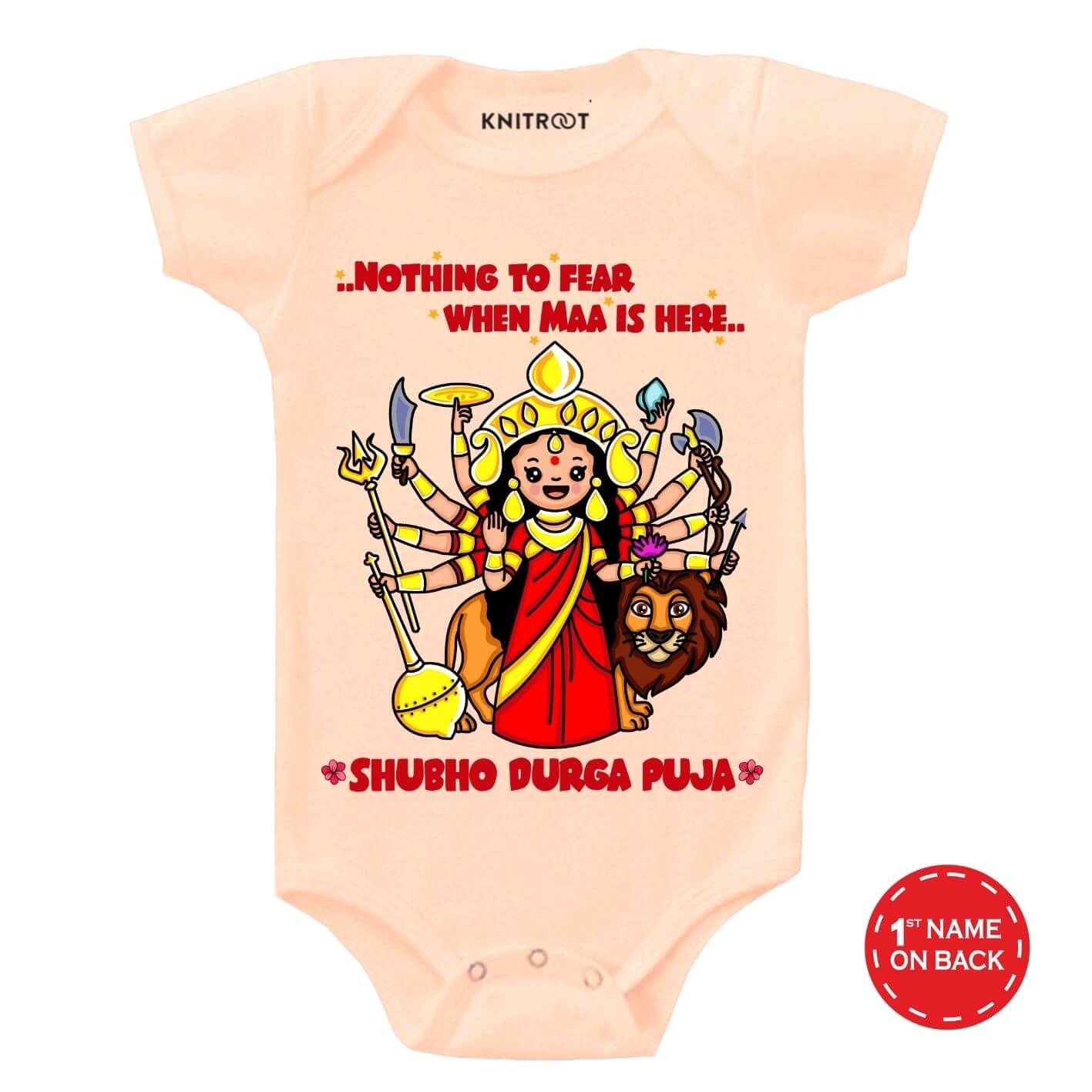 Maa is Here Onesie & Tshirt pe r