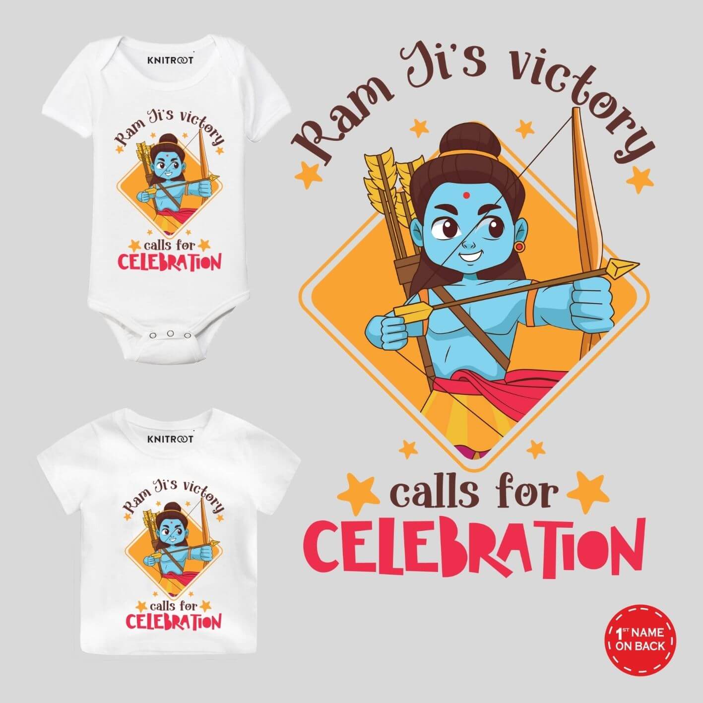 Ram ji's Victory Baby Wear shree ram t shirt