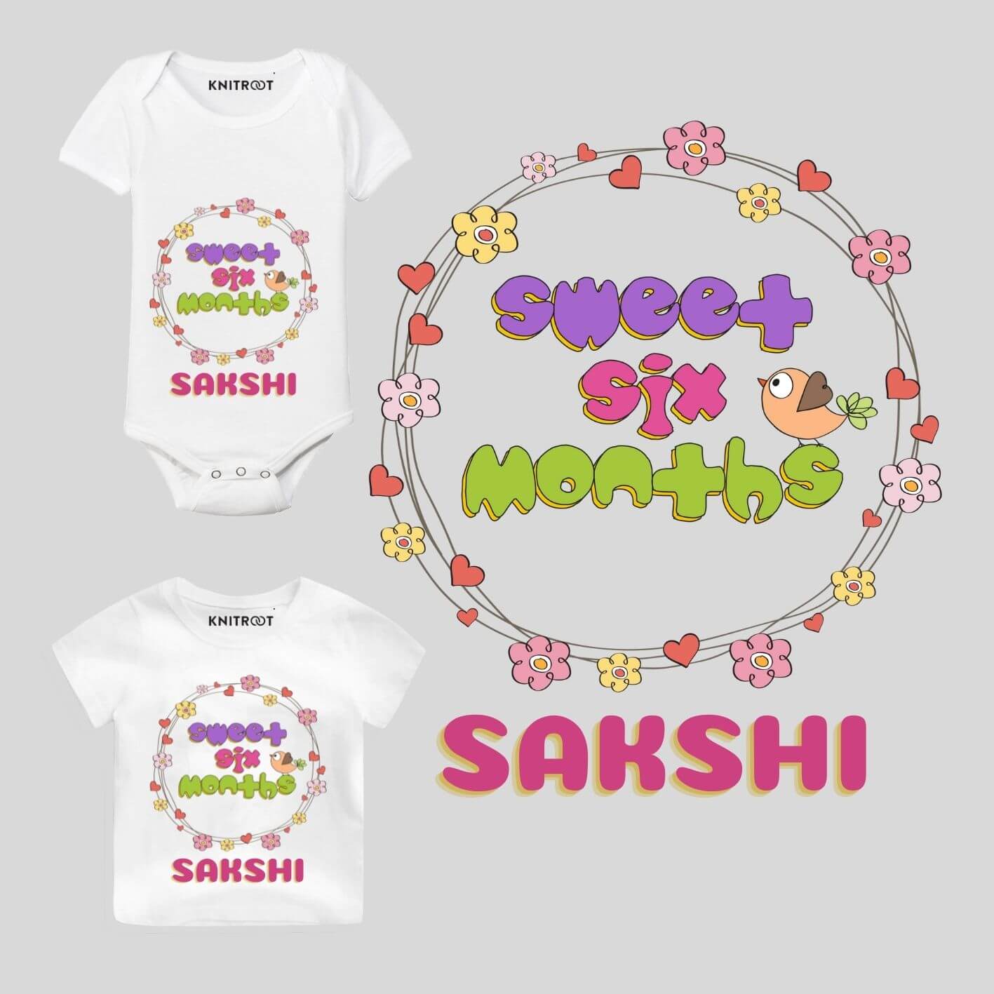 Sweet Six Months Baby Wear half birthday baby girl dress