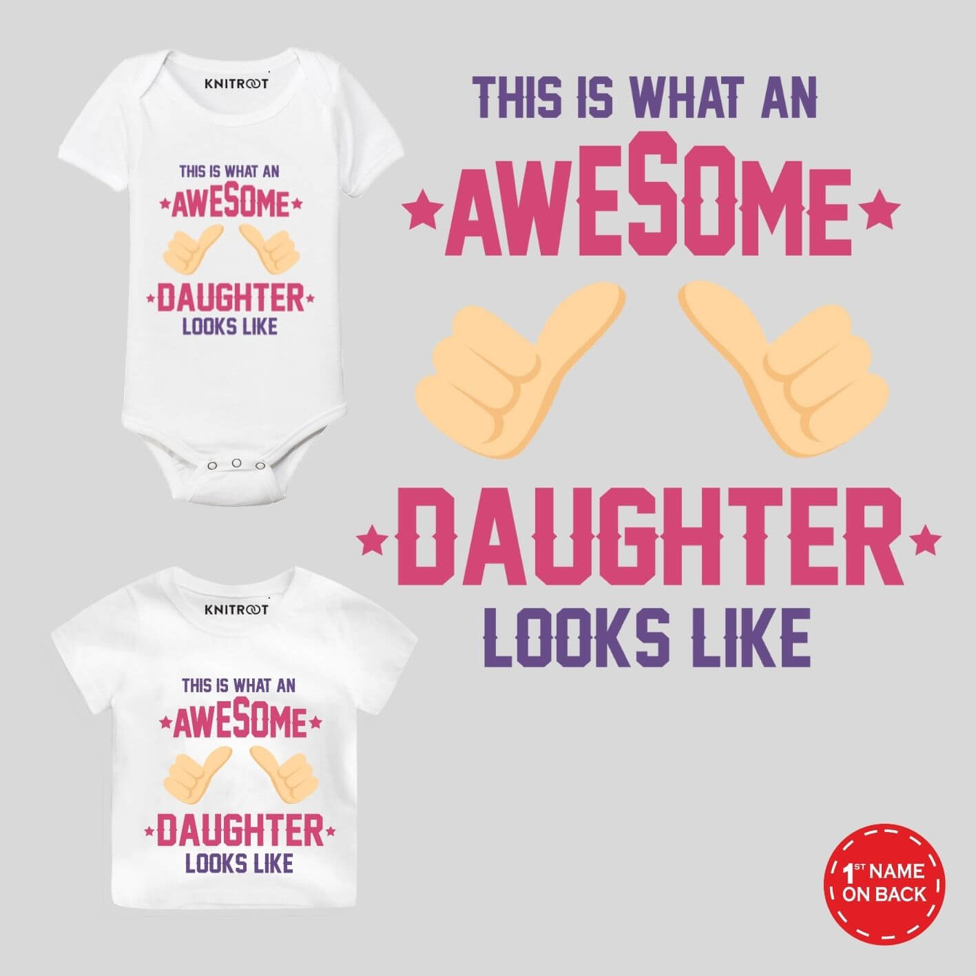 This is Awesome Daughter Looks happy daughters day