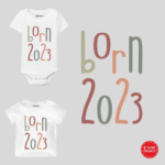 Born 2023 Printed Baby Outfit