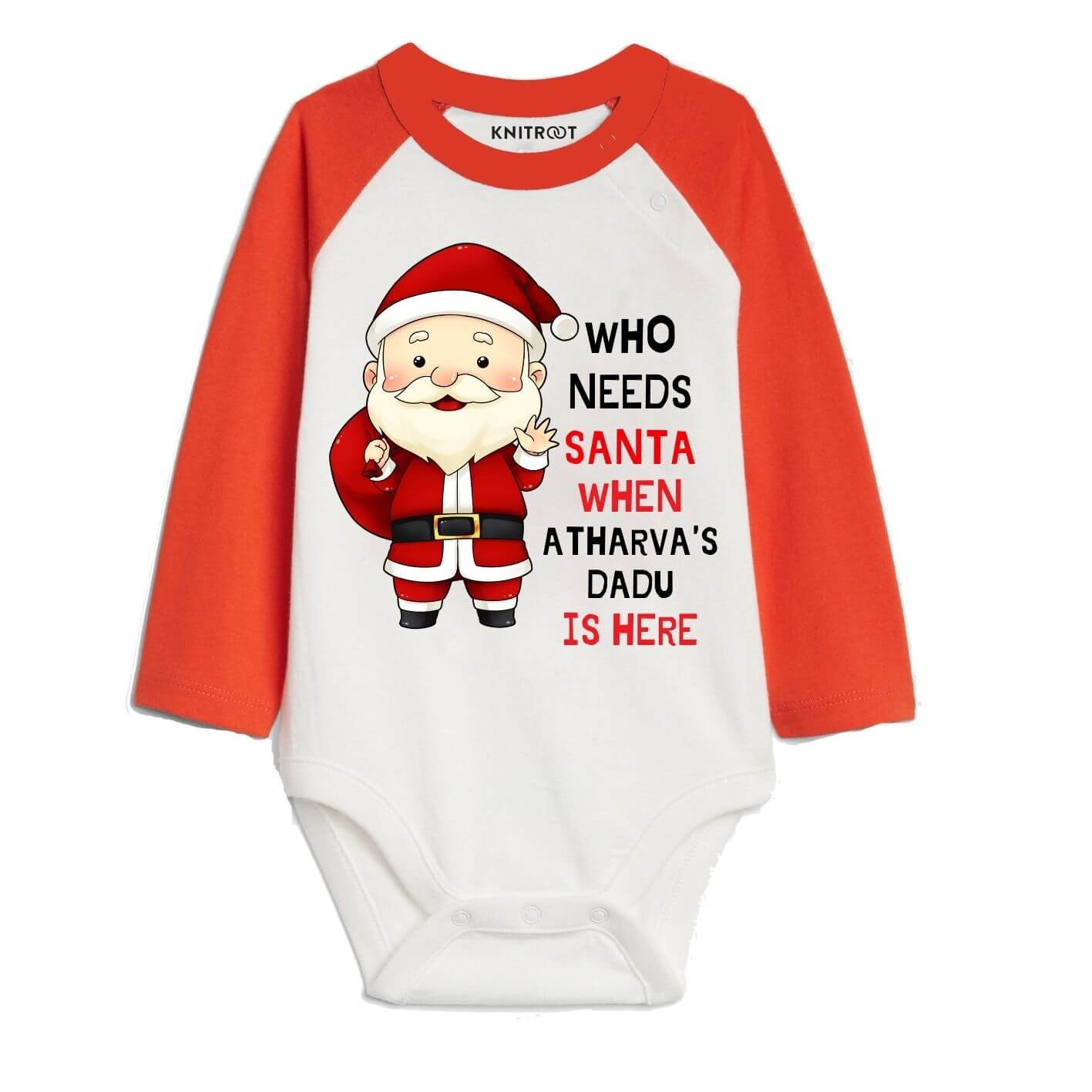 Santa Dadu is Here romper