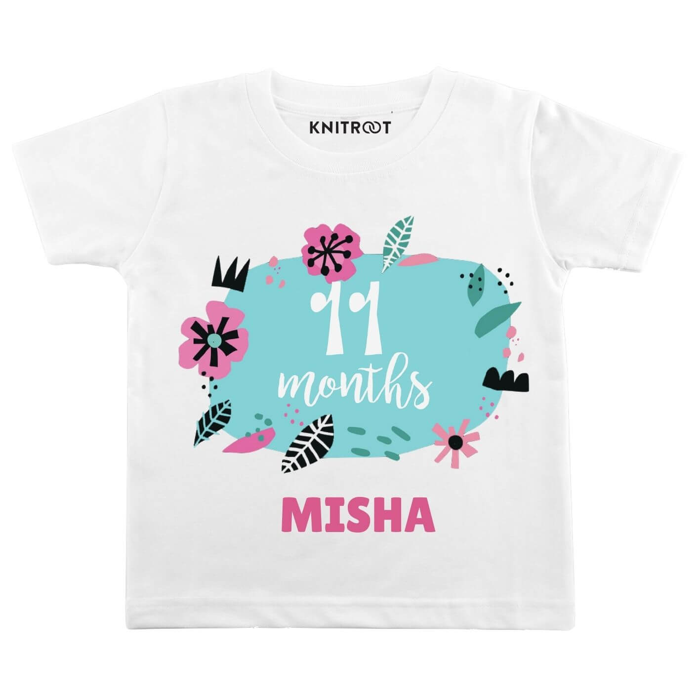 11 month floral tshirt