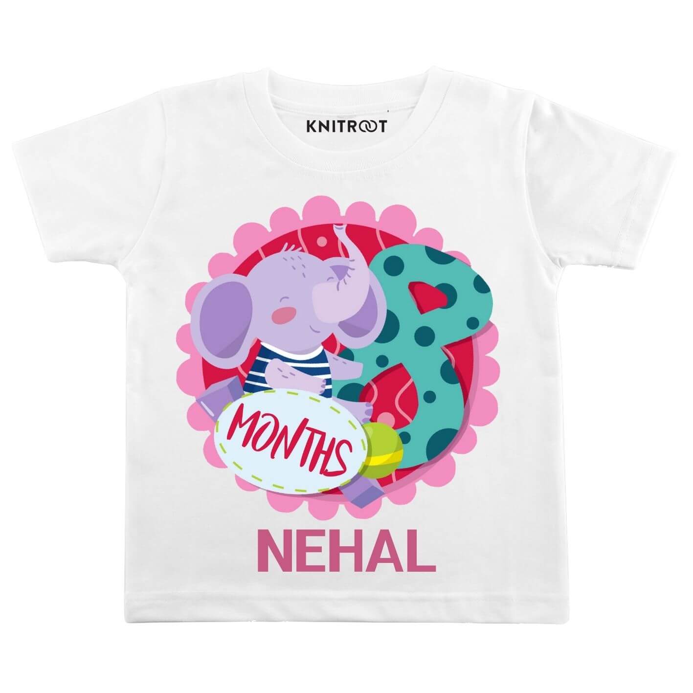 8 month elephant tshirt
