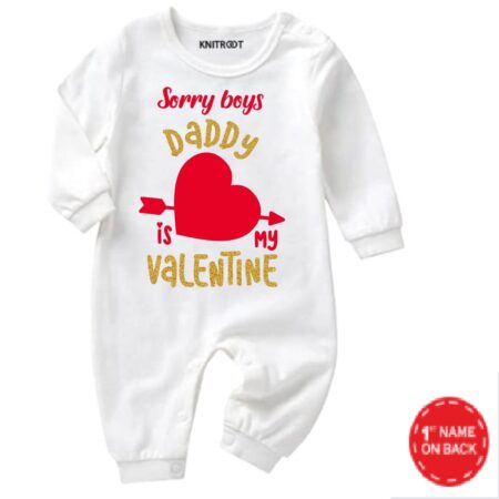 Happy Valentine Gift For Baby Jumpsuit