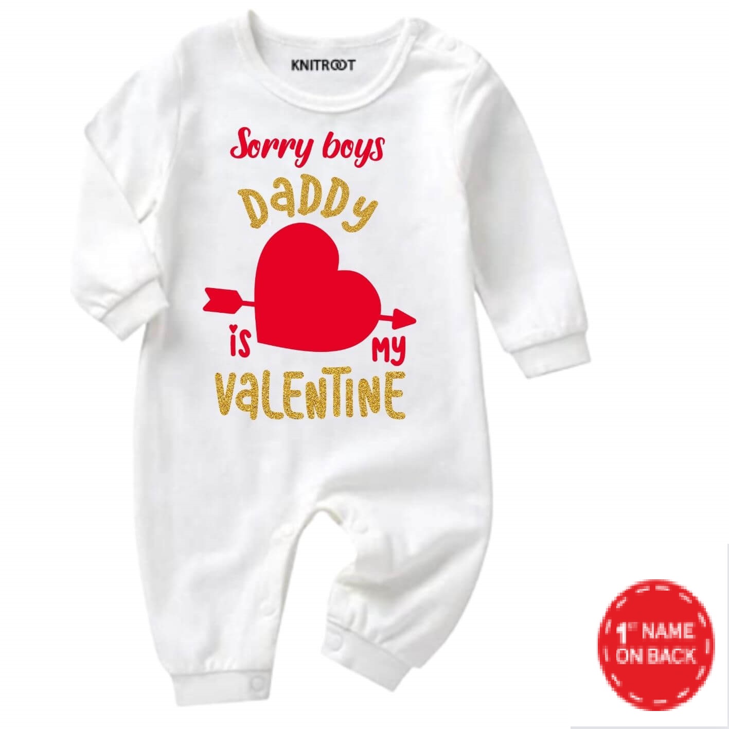 Happy Valentine Gift For Baby Jumpsuit Happy Valentine Gift For Baby Jumpsuit
