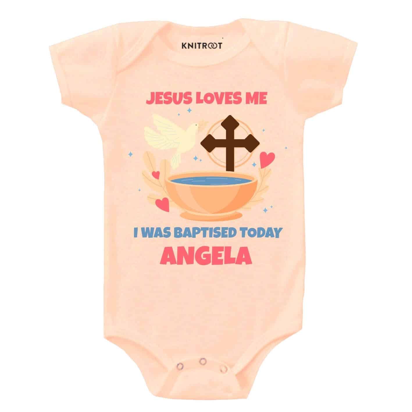 Jesus Loves Me Baby Outfit pe