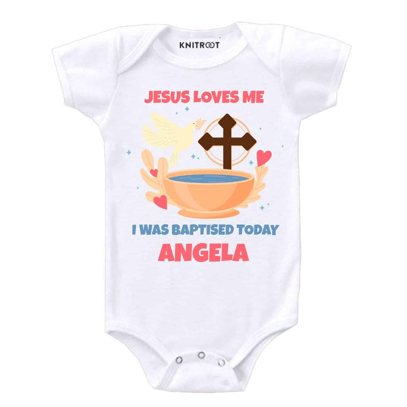 Jesus Loves Me Baby Outfit wr