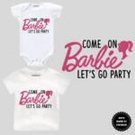 Barbie Let’s Go Party Newborn Infant Birthday Outfit